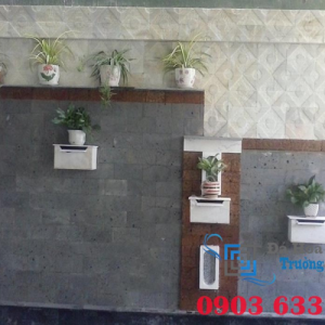 Đá tổ ong xám được dùng làm trang trí tiểu cảnh